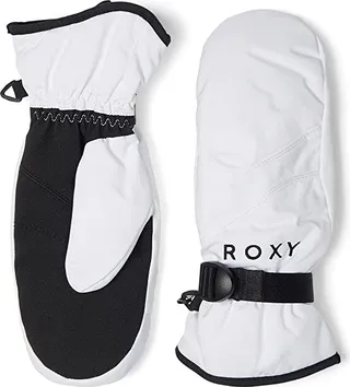 Roxy Jetty Solid Mittens (Bright White) Snowboard Gloves