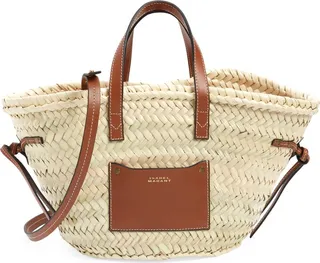 Mini Cadix Woven Straw Tote