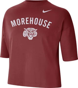 Nike Women's College (Morehouse) Boxy T-Shirt in Red