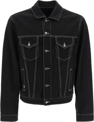 Msgm 'never Look Back' Denim Jacket