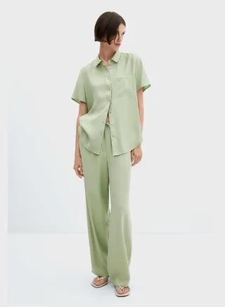 Pocket Detail Button Down Shirt