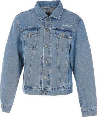 Diagonal Logo Denim Jacket
