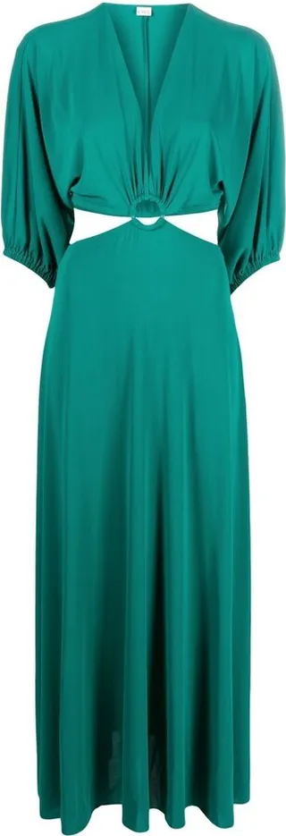 Carmen ring-detailed A-line dress