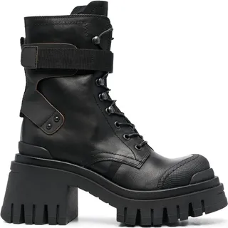 Lace-Up 85mm Block-Heeled Boots