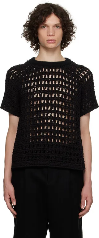 NAMESAKE Black See-Through T-Shirt