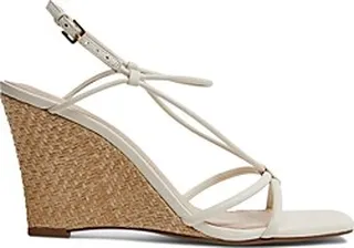 Reiss Women's Daisey Square Toe Strap Espadrille Wedge Heel Sandals