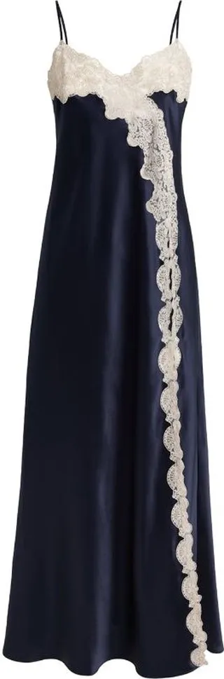 Loretta Caponi Silk Nausica Robe