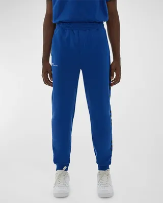 Men's Jogger Pants with Cutoff Logo