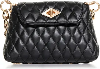 Black Quilted Shoulder Bag
