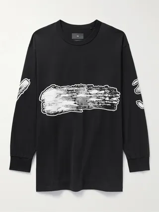 Oversized Appliquéd Printed Cotton-Jersey T-Shirt