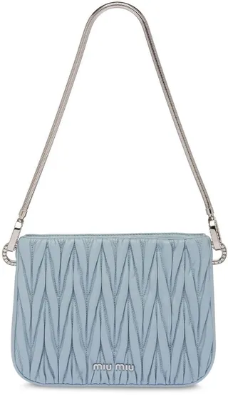 Sassy matelassé nappa leather bag