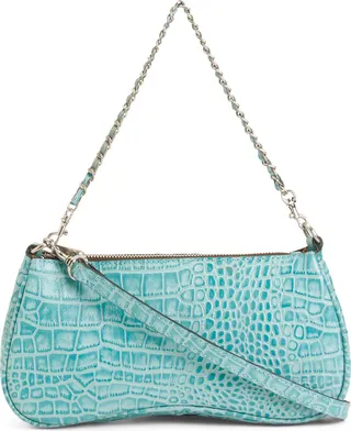 Leather Baguette Crossbody