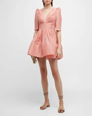 Wonderland Short Sleeve Mini Dress