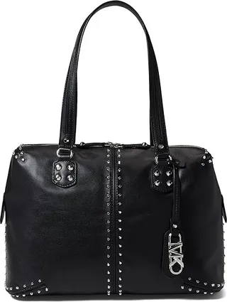 MICHAEL Michael Kors Astor Large Shoulder Tote (Black) Handbags