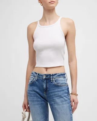 The Essential Ribbed String Tank Top