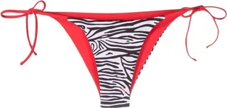 Reversible Zebra-Print Bikini Bottom
