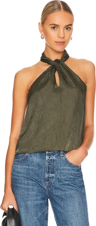 Katana Twist Front Halter Top