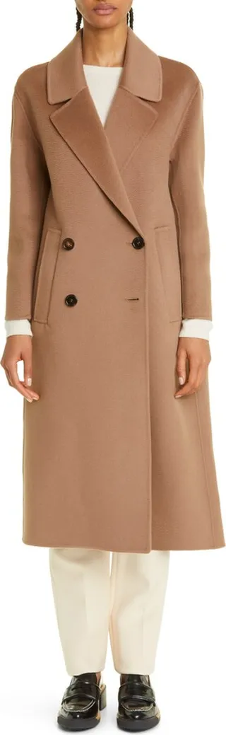 Mattia Double Breasted Wool & Cashmere Coat