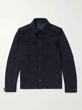 Wool and Cashmere-Blend Shirt Jacket