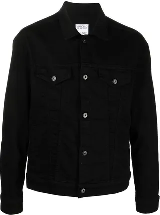 Rear Logo-Print Denim Jacket