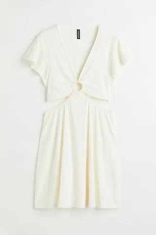 Cut-out Jersey Dress