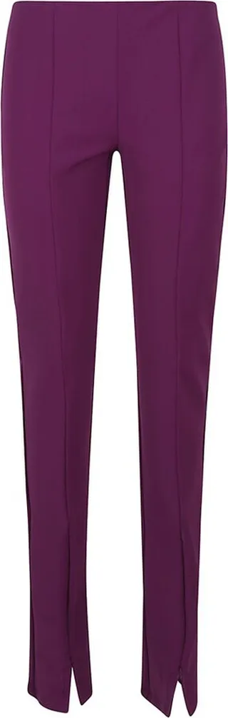Sportmax Zip Detailed Straight Leg Trousers