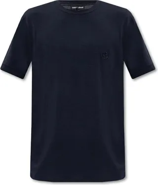 Giorgio Armani Logo Embroidered Crewneck T-Shirt