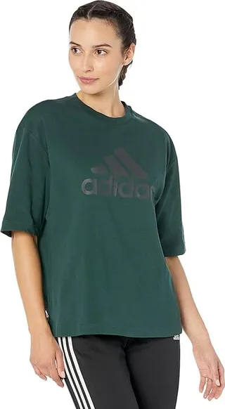 adidas Future Icon Badge Of Sport T-Shirt (Shadow Green) Women's Clothing