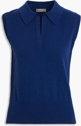 Cashmere polo sweater