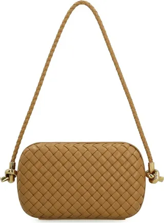 Bottega Veneta Knot Minaudiere Intreccio Shoulder Bag