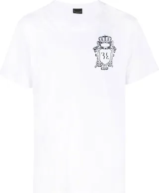 embroidered-logo detail T-shirt