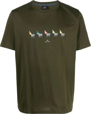 graphic-print short-sleeved T-shirt
