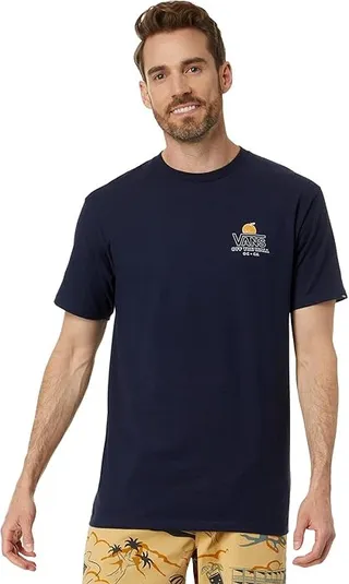 Vans OC Grown Short Sleeve Tee (Navy) Men's Clothing