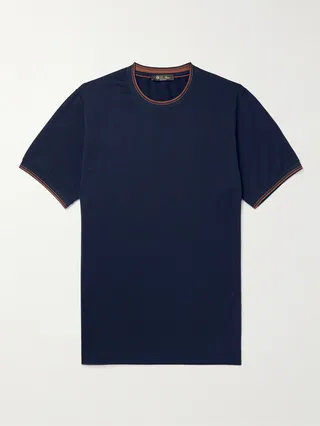Striped Cotton-Jersey T-Shirt