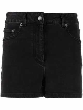 Slim-Cut Denim Shorts