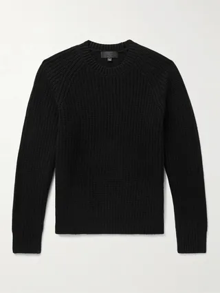 Caleb Ribbed Cashmere Sweater