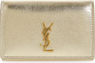 Metallic Leather Trifold Key Case