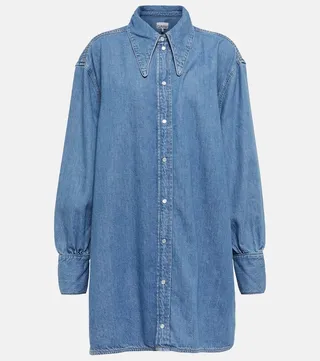 Denim shirt dress