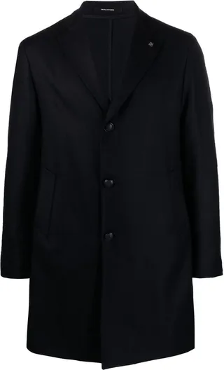Single-Breasted Wool Coat