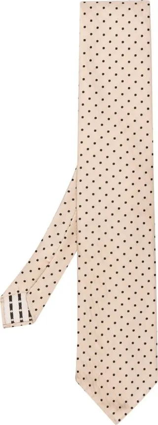 Polka-Dot Silk Tie