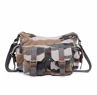 Tsd Brand Camo Canvas Messenger Bag