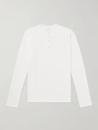 Sojourn Organic Cotton-Jersey Henley T-Shirt