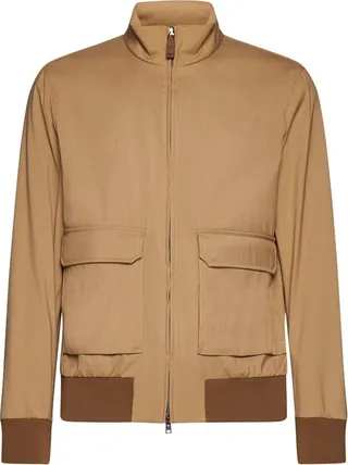 Herno High-Neck Zipped Bomber Jacket
