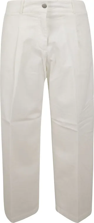 Straight Leg Plain Trousers