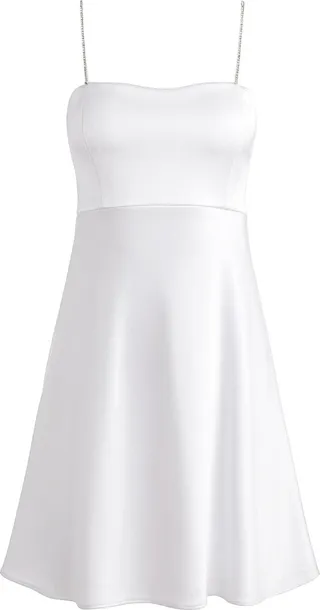 Sutton embellished-strap mini dress