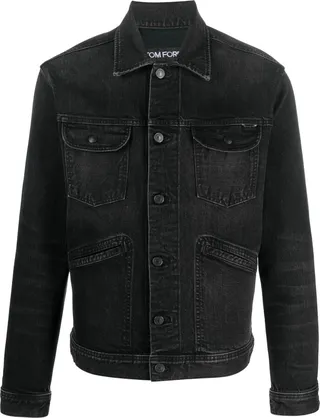 Button-Up Denim Jacket