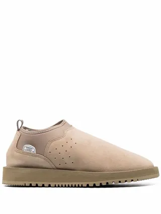 Ron shearling-trim slippers