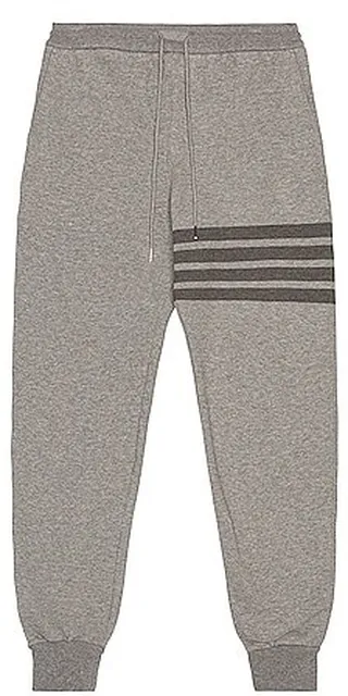 Thom Browne 4 Bar Loopback Sweatpants in Grey