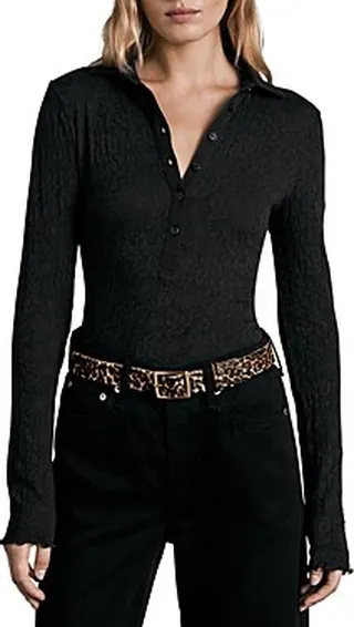 rag & bone Gemma Jacquard Polo