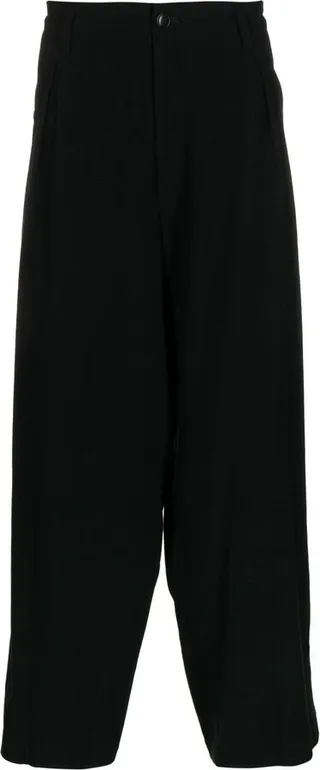 Pleated Straight-Leg Trousers